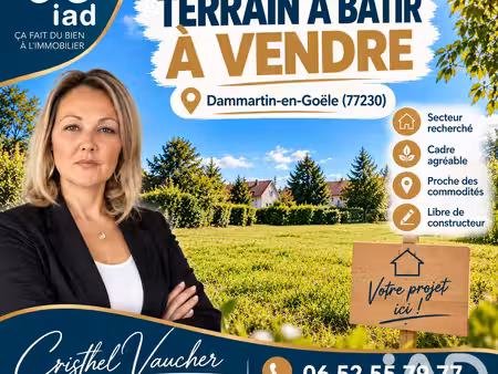 vente terrain à bâtir 376 m²
