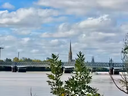 bordeaux – appartement de 90 m²  2 chambres  jardin privatif et sous-sol