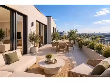 t3 à gennevilliers – grande terrasse et vue dégagée