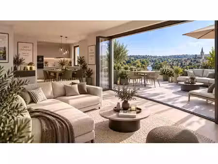 crécy-la-chapelle – magnifique 4 pièces avec 45 m² de terrasse plein sud et vue exceptionn