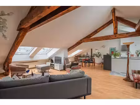 appartement duplex avec terrasse tropézienne et vue bastille et vercors à grenoble - 106 m