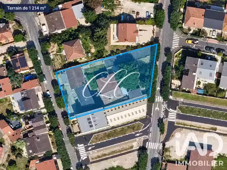 vente terrain à bâtir 1 214 m²