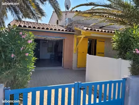 maison meublée 50m2 sainte marie la mer avec garage terrasse