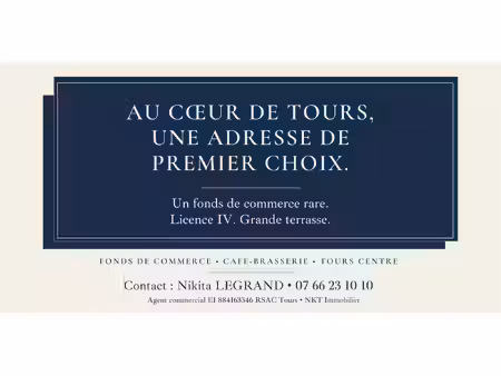 tours centre fonds de commerce de café-brasserie  licence