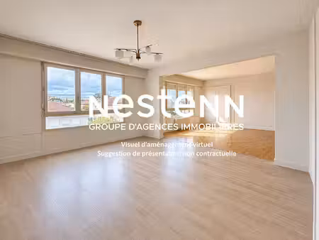 grand appartement t6 avec 4 chambres cave  parking  ascenseur les glycines - 69500 bron