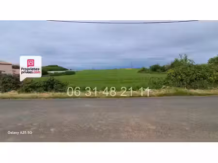 terrain constructible 1621 m2 non viabilise