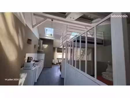 loft 2 pieces climatisation + mezzanine proche lyon part dieu