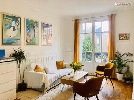 appartement 51m2 - 1 chambre avec balcon et sans vis à vis - guy moquet