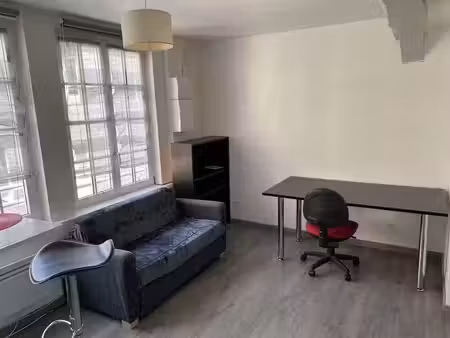 location meublée appartement 2 pièces 24 m² à rouen (76000)  490 €