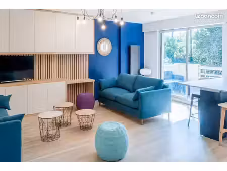 t2 de 48 m² à louer au mois  à 8 min de la plage  2 de la gare de la baule les pins  15 de