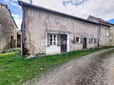 la salle ? maison de 60 m² et grange en pierre à rénover sur 380 m² de terrain ? fort pote
