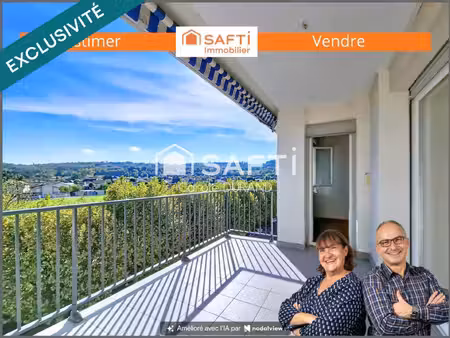 t4 100 m²  dernier étage  balcon plein sud