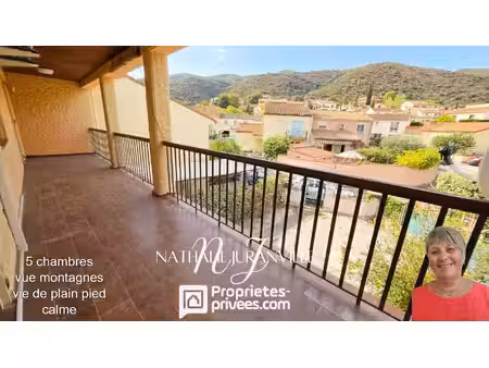 céret - maison de 175 5 m² en 2 appartements  plein sud  vue montagnes