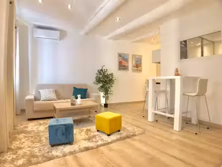 location étudiante - vieil antibes - appartement antibes 2 pièce(s) 32 m2 - climatisé et r
