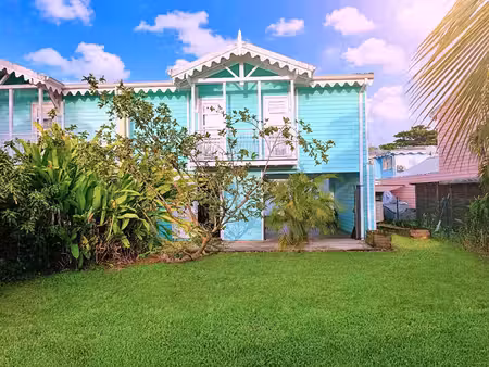 duplex f4 160 m2 -jardin piscinable - résidence sécurisée - 800m plage trois ilets