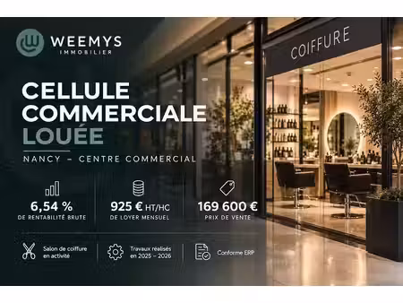 vente locaux professionnels 0 pièces 96 m² à nancy (54000)  169 600 €