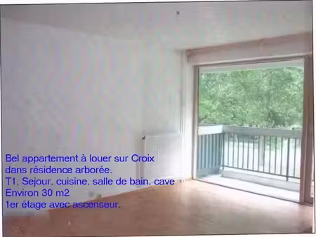 location appartement 1 pièce 30 m² à croix (59170)  750 €