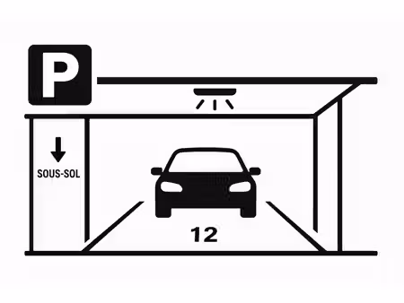 secteur les sabines place de parking en sous-sol dans résidence sécurisée tramway à proxim