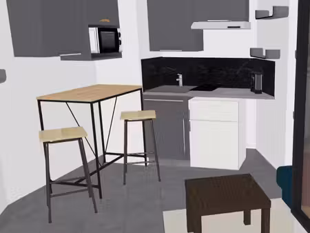 location studio meublé bail étudiant ou mobilité
