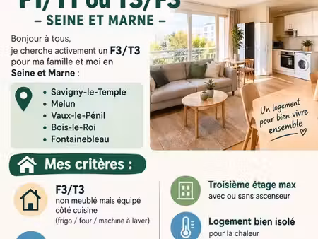 recherche t3 melun