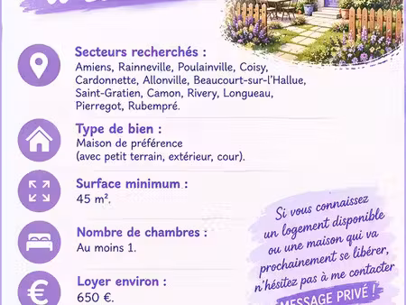 recherche maison à louer