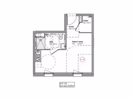 appartement la baule-escoublac 26.85 m² t-1 à vendre  179 000 €