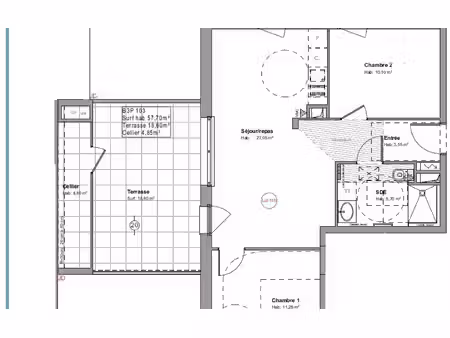 appartement la baule-escoublac 57.7 m² t-2 à vendre  359 000 €