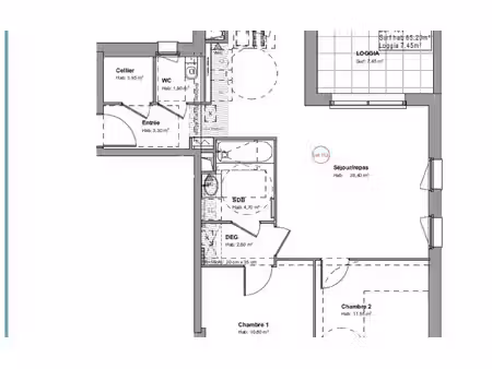 appartement la baule-escoublac 65.2 m² t-3 à vendre  389 000 €