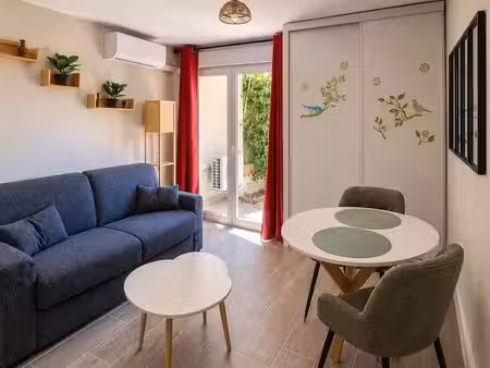 nice fabron – studio meublé avec terrasse de 17 m² et parking