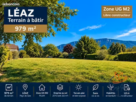 terrain 979 m² collonges