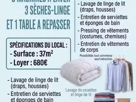 fond de commerce pressing 28 000