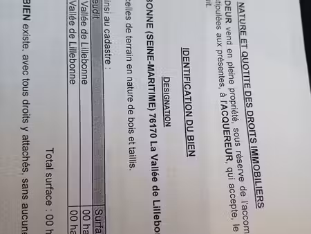 2 parcelle de bois