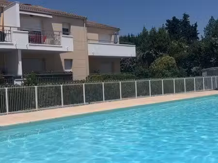forum– t2 44m² avec terrasse  piscine et 2 parkings – résidence sécurisée au forum  manosq