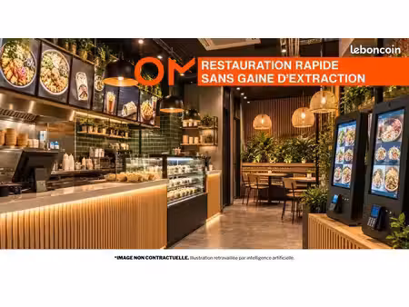 fonds de commerce restauration rapide 40 m²