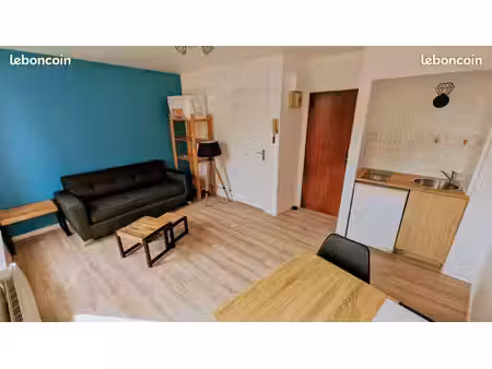 studio 20 m² – charme & luminosité – tout équipé & lave-linge
