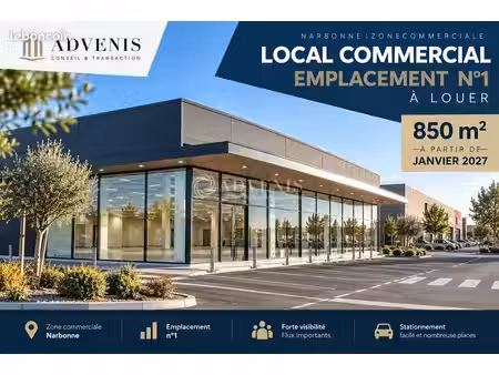 local commercial 850 m²