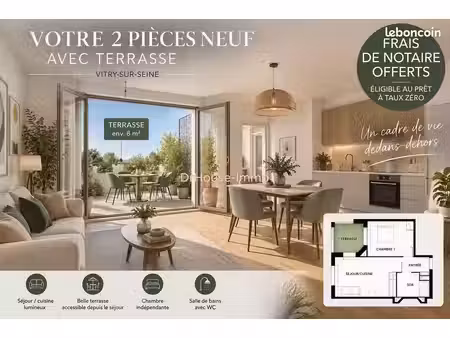 appartement 2 pièces 41 m²