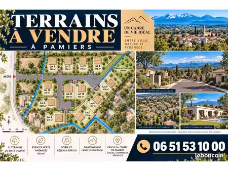 terrains viabilisés à vendre