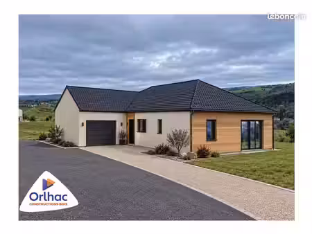 maison ossature bois 102 m² + garage à saint-flour
