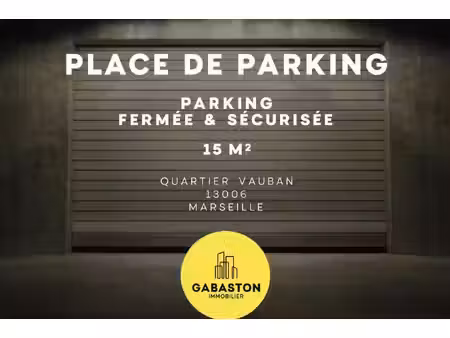 parking sécurisé - vauban  13006 marseille