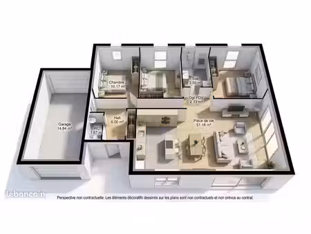 maison 3 pièces 85 m²