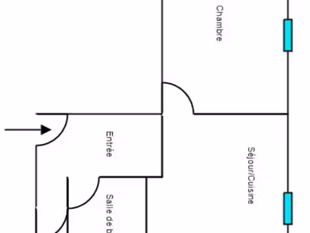à louer – appartement t2 de 31 m²