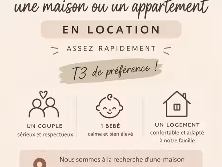 recherche appartement ou maison