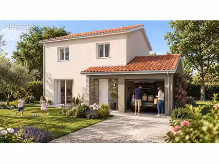 projet de construction d'une maison 85 m² avec terrain à maubec (38)