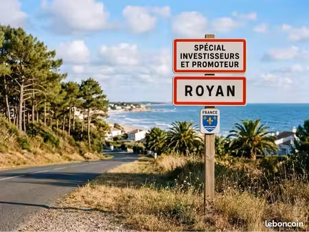royan centre – terrain 700 m² constructible r+4 – idéal promoteur