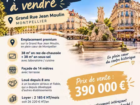 murs commerciaux loués - grand rue jean moulin -