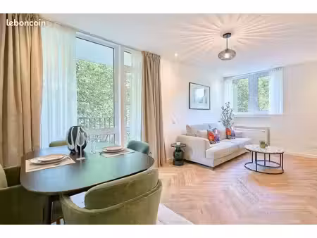 superbe t2 meublé entièrement rénové – parc barbieux / croix – balcon  garage et cave