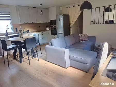 appartement 2 pièces 48 55 m² + stationnement au sous sol sécurisé + terrasse et jardinet