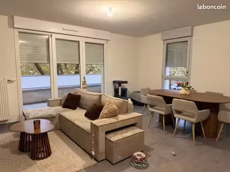 appartement t3 neuf meublé – 69 60 m² – balcon 10 80 m² – parking – thionville centre