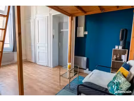 vends studio lumineux lille centre 22m2 + 5m2